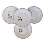 4 assiettes plates vintage de la manufacture des Salins 210638