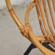 Paire de fauteuils en rotin et métal 1960