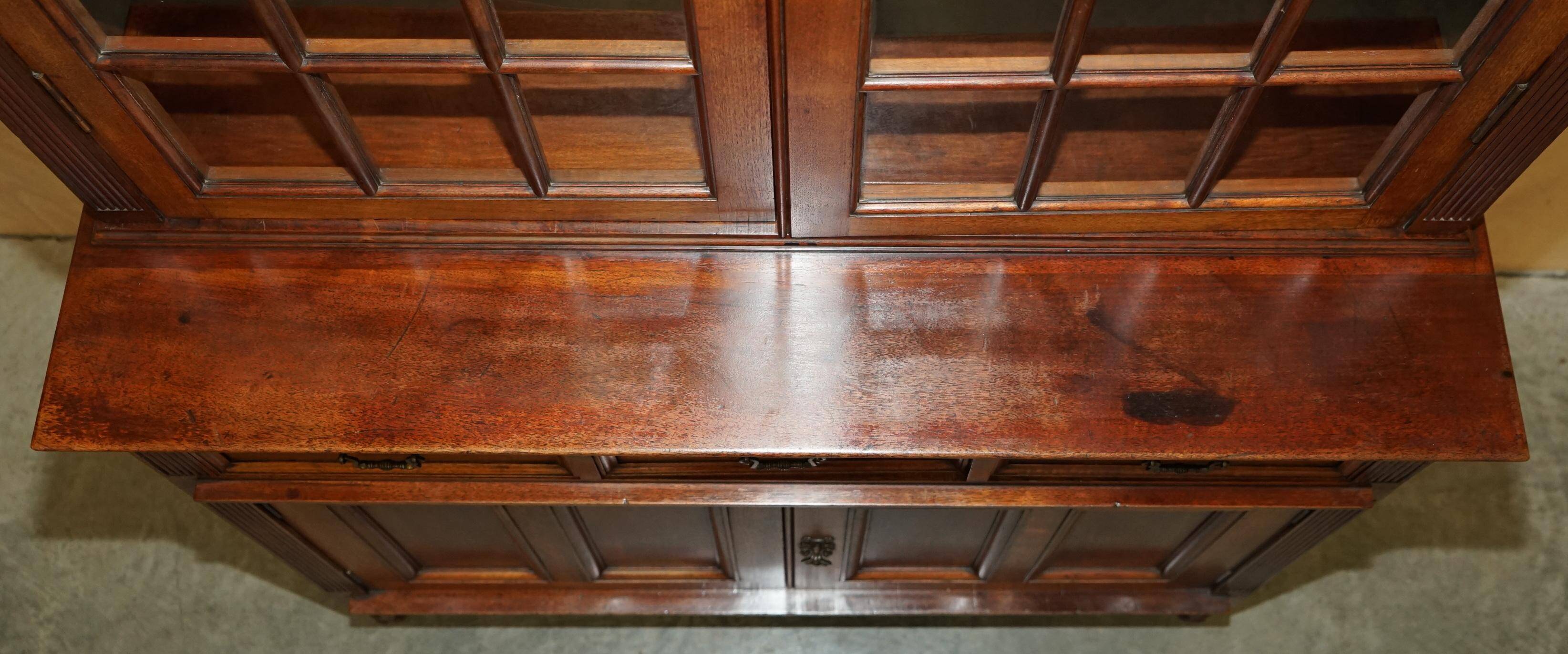 Victorian library Jas Shoolbred with astral glazing