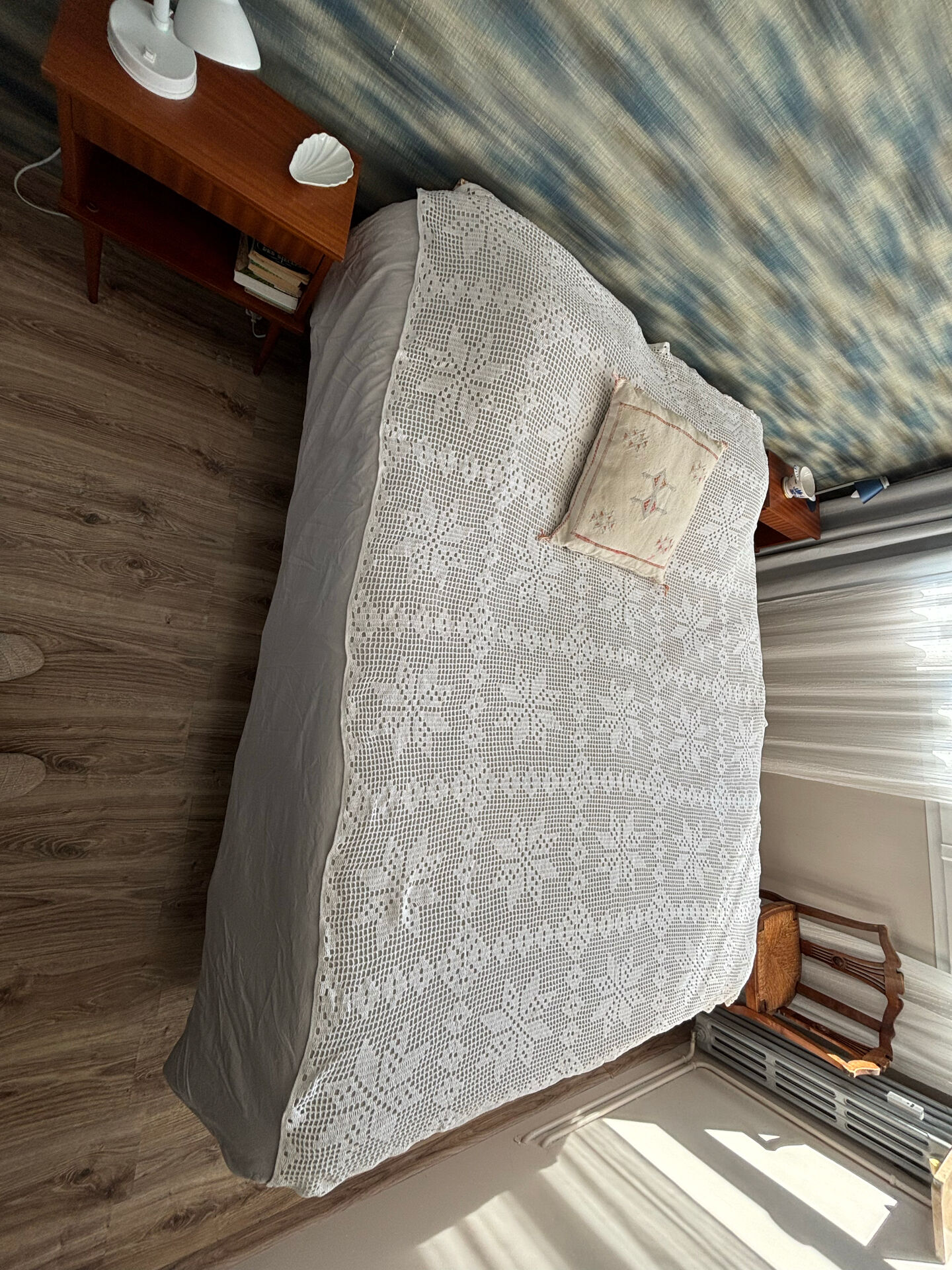 Vintage crochet bedspread