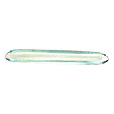Elongated glass dish from the 70s Length 38 cm