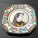 Octagonal plate from Quimper pottery - HB Henriot - Breton character