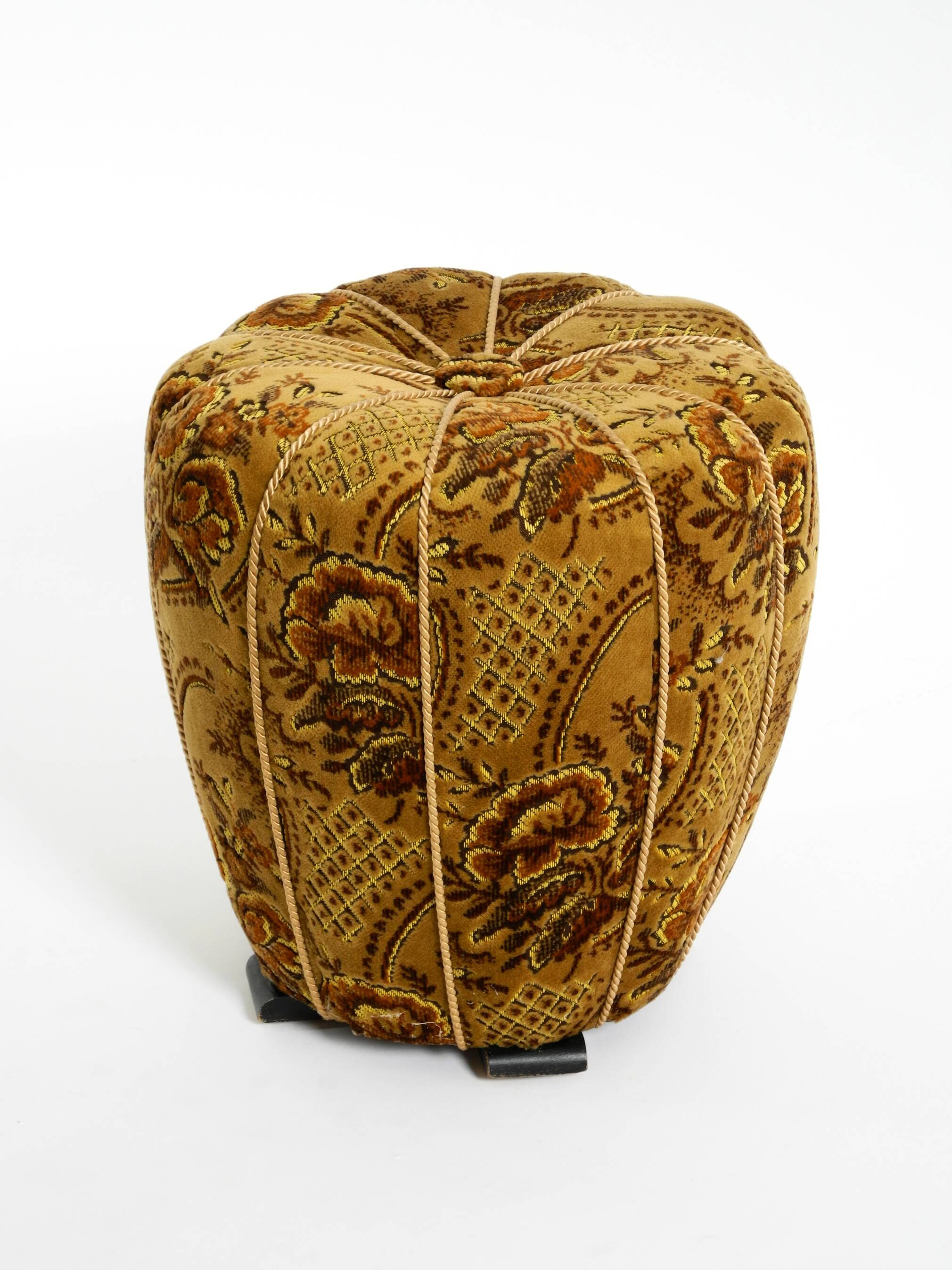 Original Pouf Stool by Jindrich Halabala from 1958 | Art Deco Bauhaus