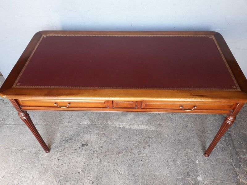 St Louis 16th solid cherry writing desk mid 20th century