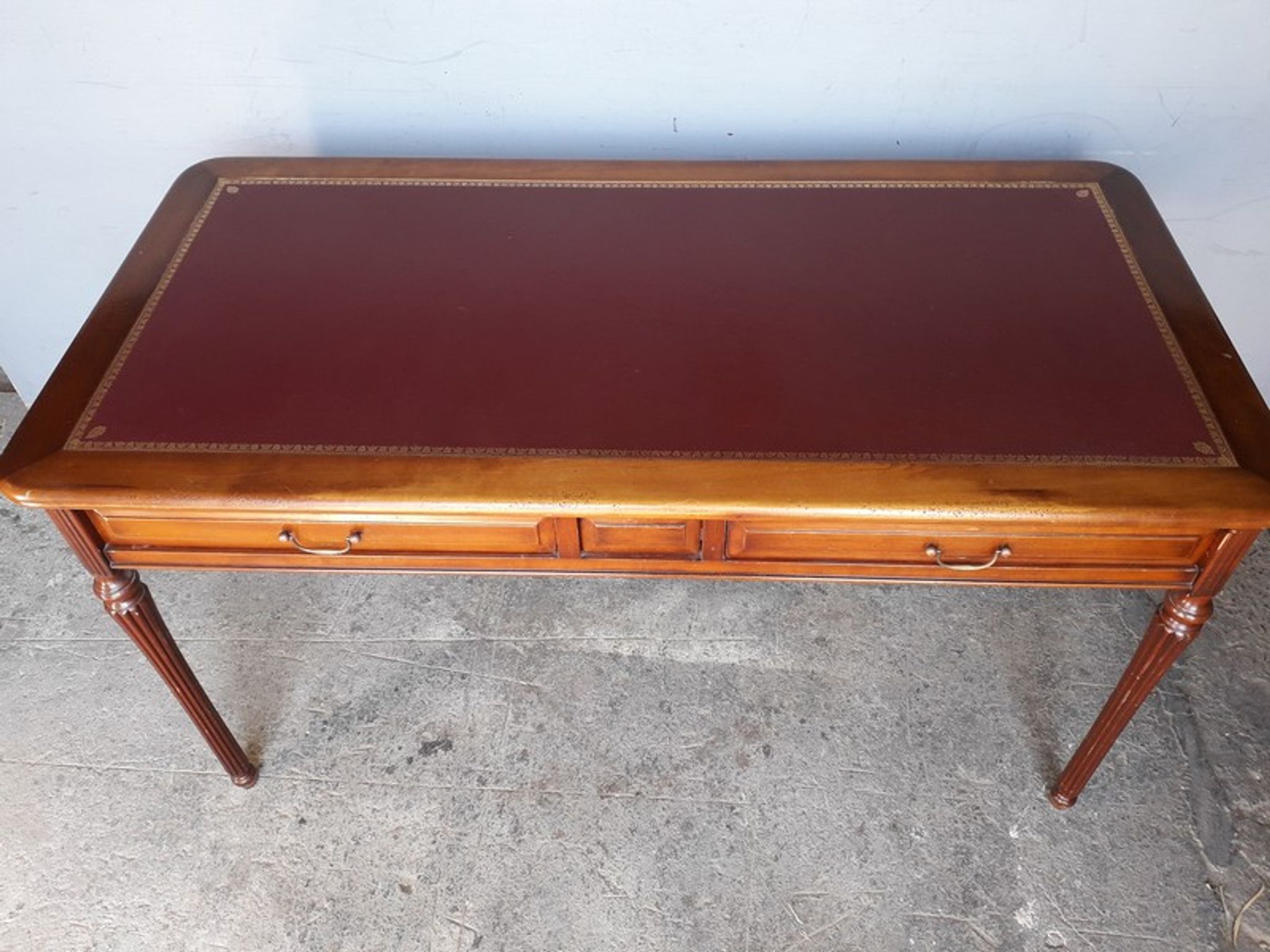 St Louis 16th solid cherry writing desk mid 20th century