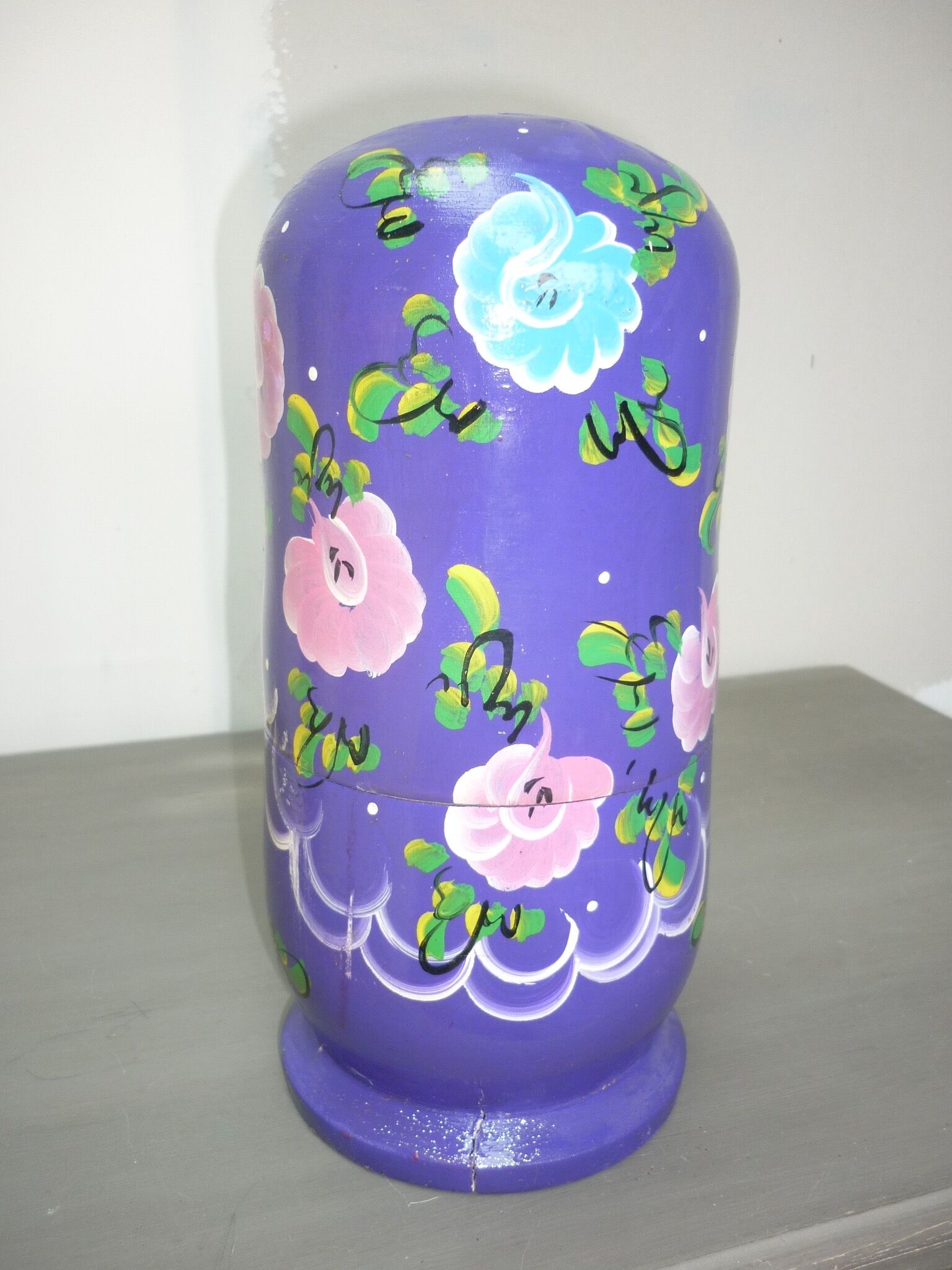 Russian dolls 10 vintage matriochkas