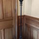 Vintage metal and wood coat rack
