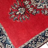 Tapis vintage fait main Tabriz 80 x 126 cm laine rouge vif - 1C1048