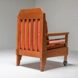 Pair of club chairs art deco Europe 1960