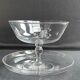 Dessert cup (compotier) with monogrammed light crystal top