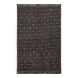 6x10 Brown Yellow Vintage Kilim Rug, 183x297Cm