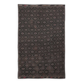 6x10 Brown Yellow Vintage Kilim Rug, 183x297Cm