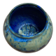 Pot rond céramique bleu