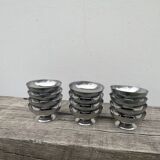 12 stainless steel cups 1970