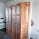 Armoire vintage en bois, 4 portes, style vestiaire