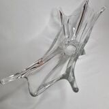 Vintage asymmetrical "Splash" crystal cup, 65 cm