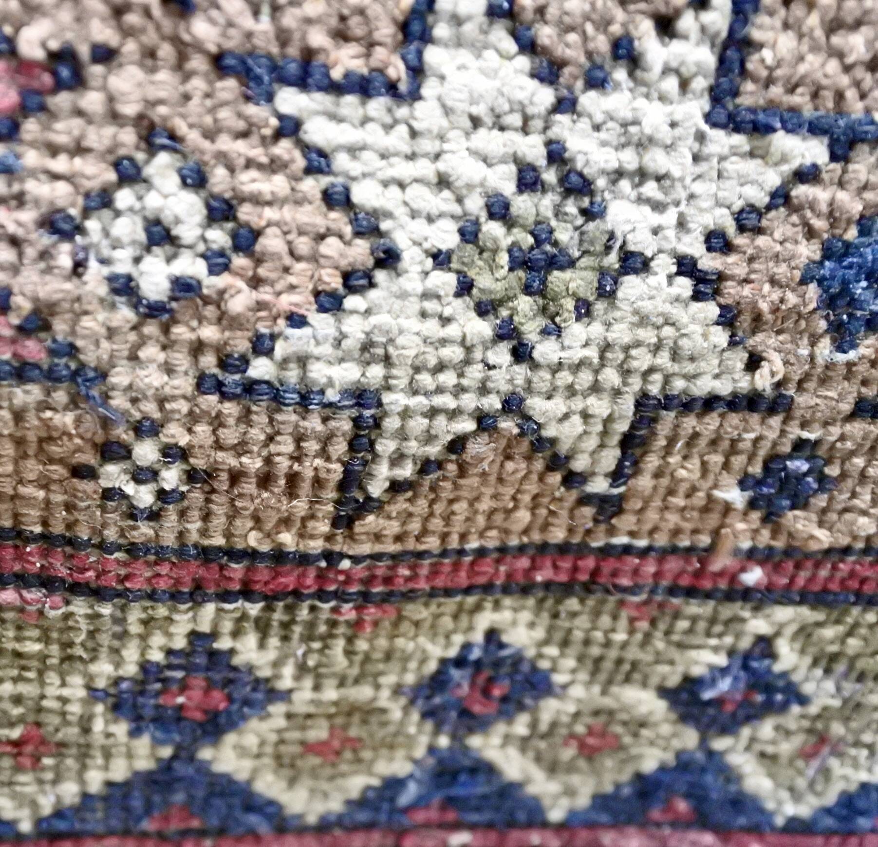 Vintage Kazakh silk rug 169x113cm