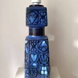 Royal Copenhagen Fajance Baca Blue Table Lamp, Nils Thorsson Mid-Century