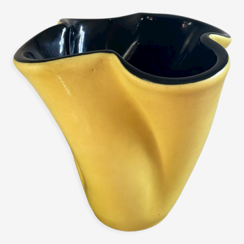 Elchinger corolla vase Yellow and black