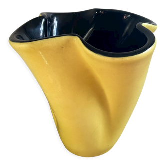 Elchinger corolla vase Yellow and black