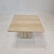 Italian coffee table in travertine, 1980s