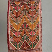 Vintage Turkish Mini Kilim 90x49 cm Wool Small Kelim Runner, shabby Chic