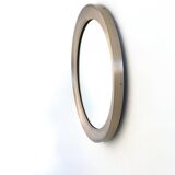 Round Mirror by Sergio Mazza for Artemide with Steel Frame, Italy