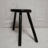 Burnt wood farm stool