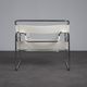 Chaise longue en cuir et acier tubulaire dans le style Bauhaus, Italie, années 1990.