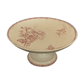 HB Compotier - Provençal Co. Terre de Fer Rouge Flowers Vintage Cake Dish