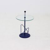 Post Modern Magazine Side Table with Ball Handle 1980s