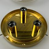 60s 70s Limburg Glashütte ceiling lamp glass space age design