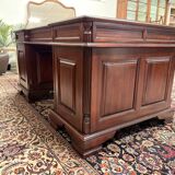 English Chesterfield Desk with Green Leather