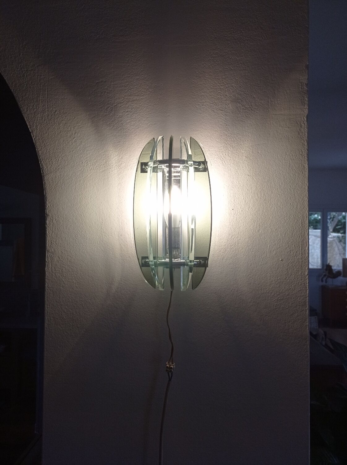 4 vintage italian design veca wall lamps