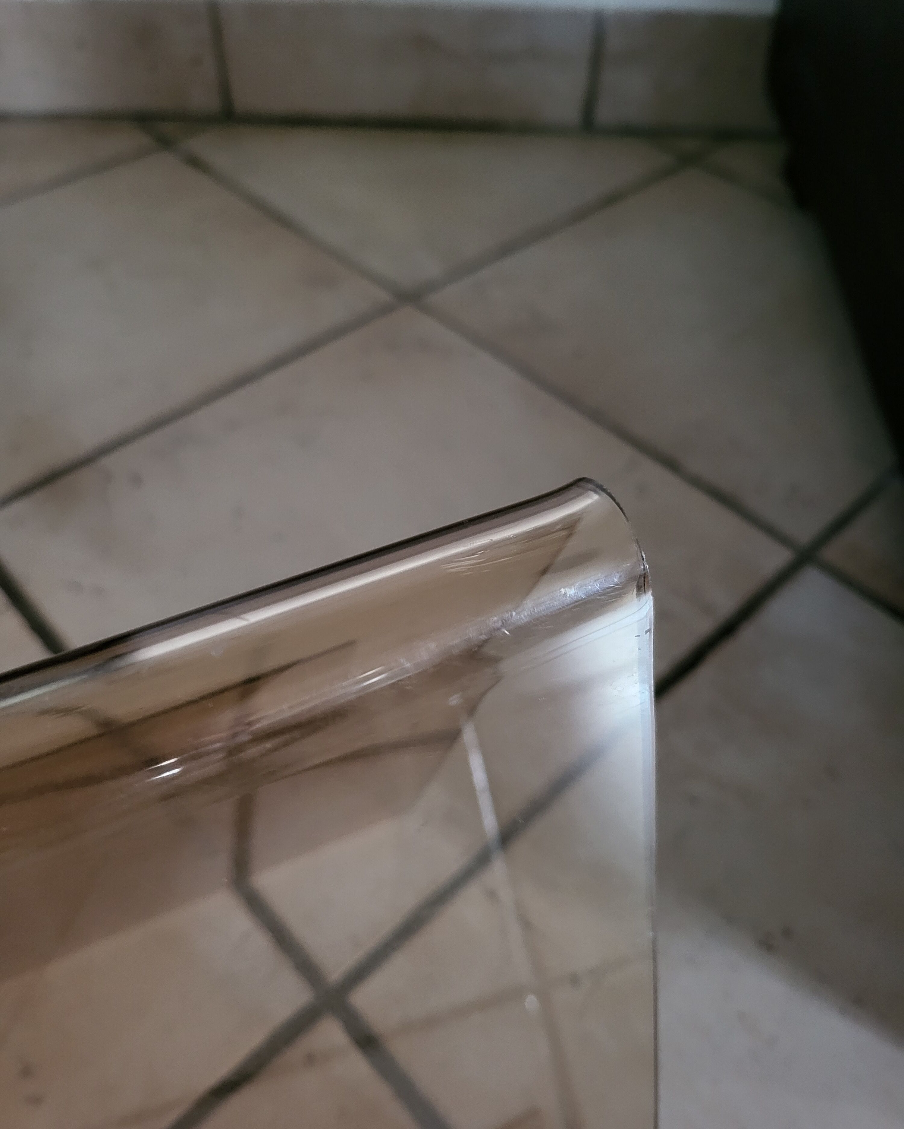 Porte revue en plexiglas fumé vintage porte journaux Année 70