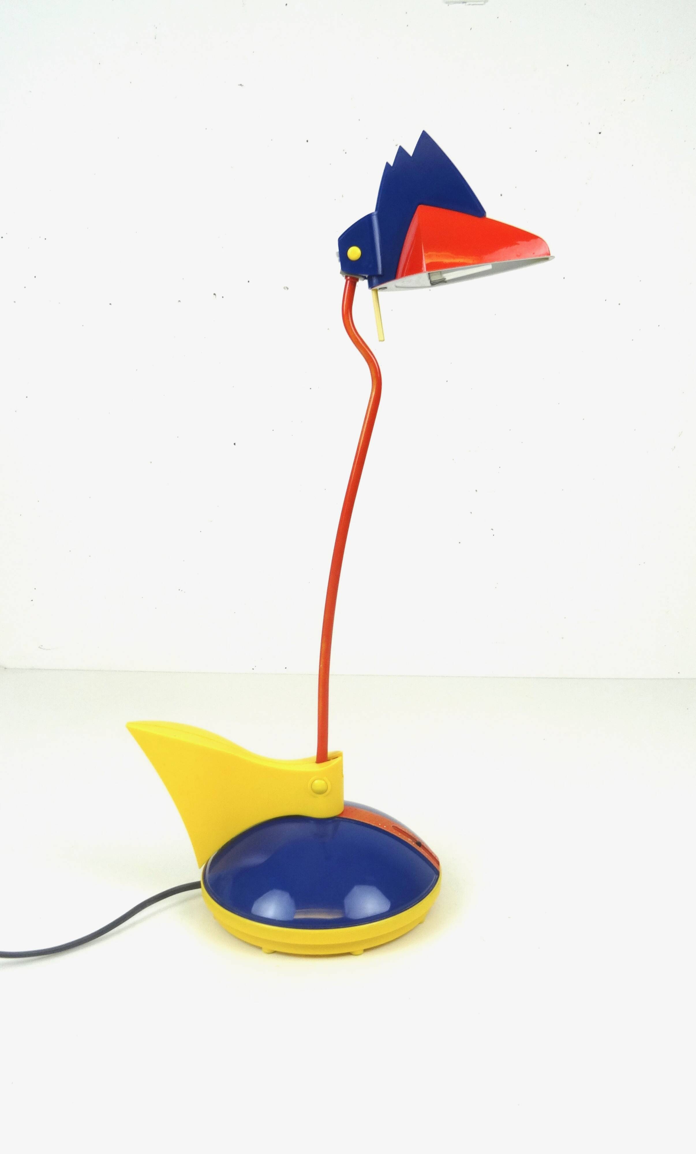 Rare postmodern 80s memphis age desk lamp