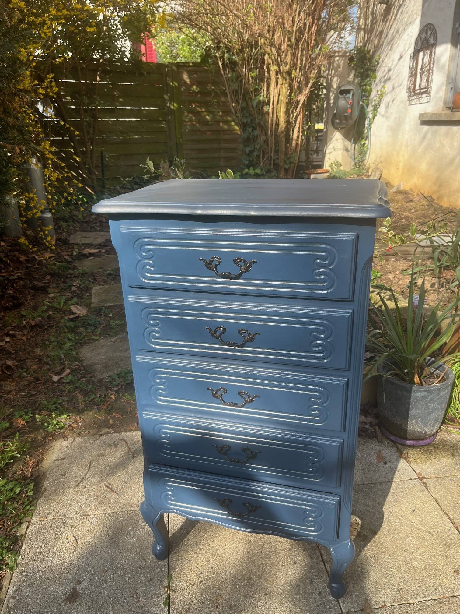 chest of drawers 5 drawers revamped