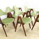 Ensemble de 6 chaises Compass par Kai Kristiansen, années 1960