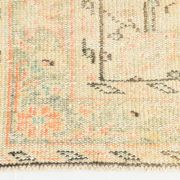 Blush Pink & Sage Green Oushak Vintage Rug For Living Room, 166x266 Cm