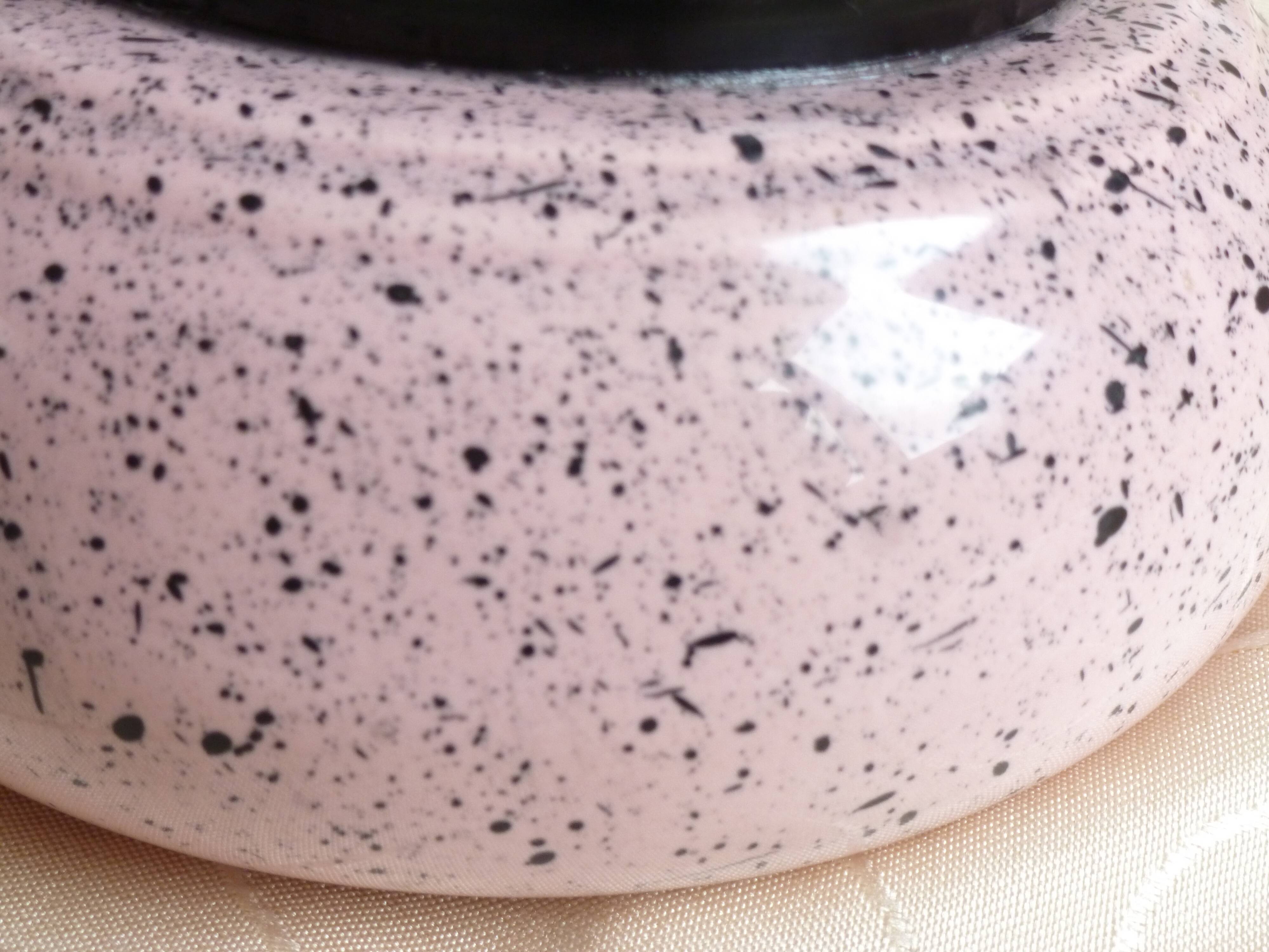 Ball lamp, ceramic and opaline ball lamp, mood and living room lamp