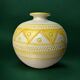 Vase en céramique jaune par Aldo Londi pour Bitossi, Italie, 1960