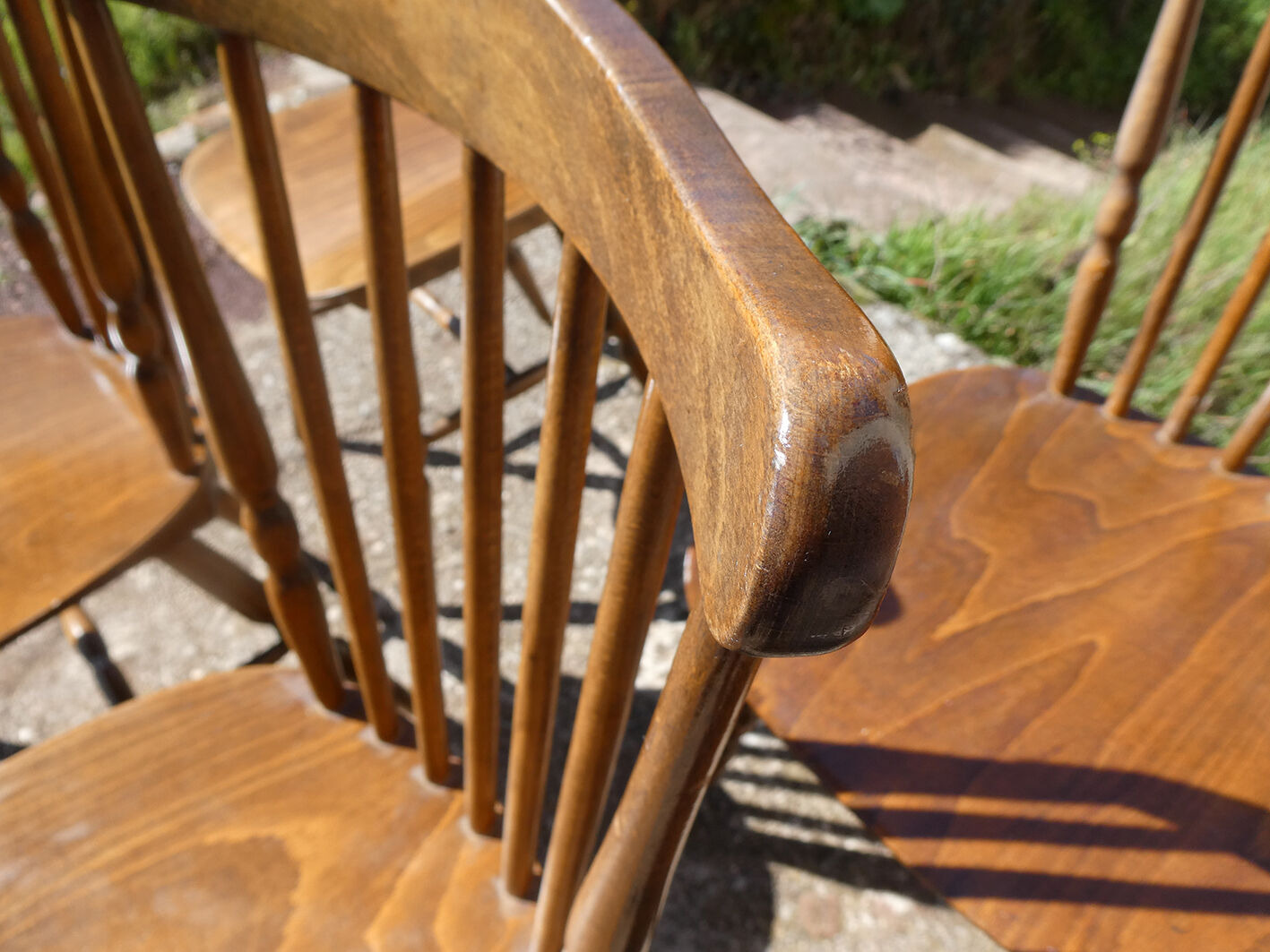Suite de 4 chaises bistrot Baumann modèle Western