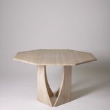 Octagonal dining table Italy 1970s