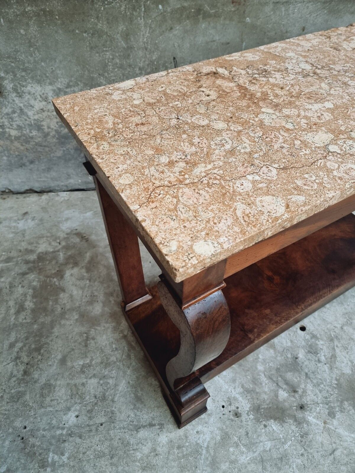 Antique side table trumeau or console table mahogany