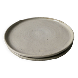 2 stoneware plates or small dishes