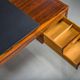 Danish executive desk in rosewood with black leather inlay from Søren Willadsen Møbelfabrik, 1960s