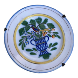 Ancienne assiette décorative oiseau
