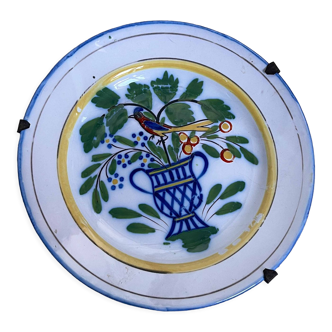 Old decorative bird plate