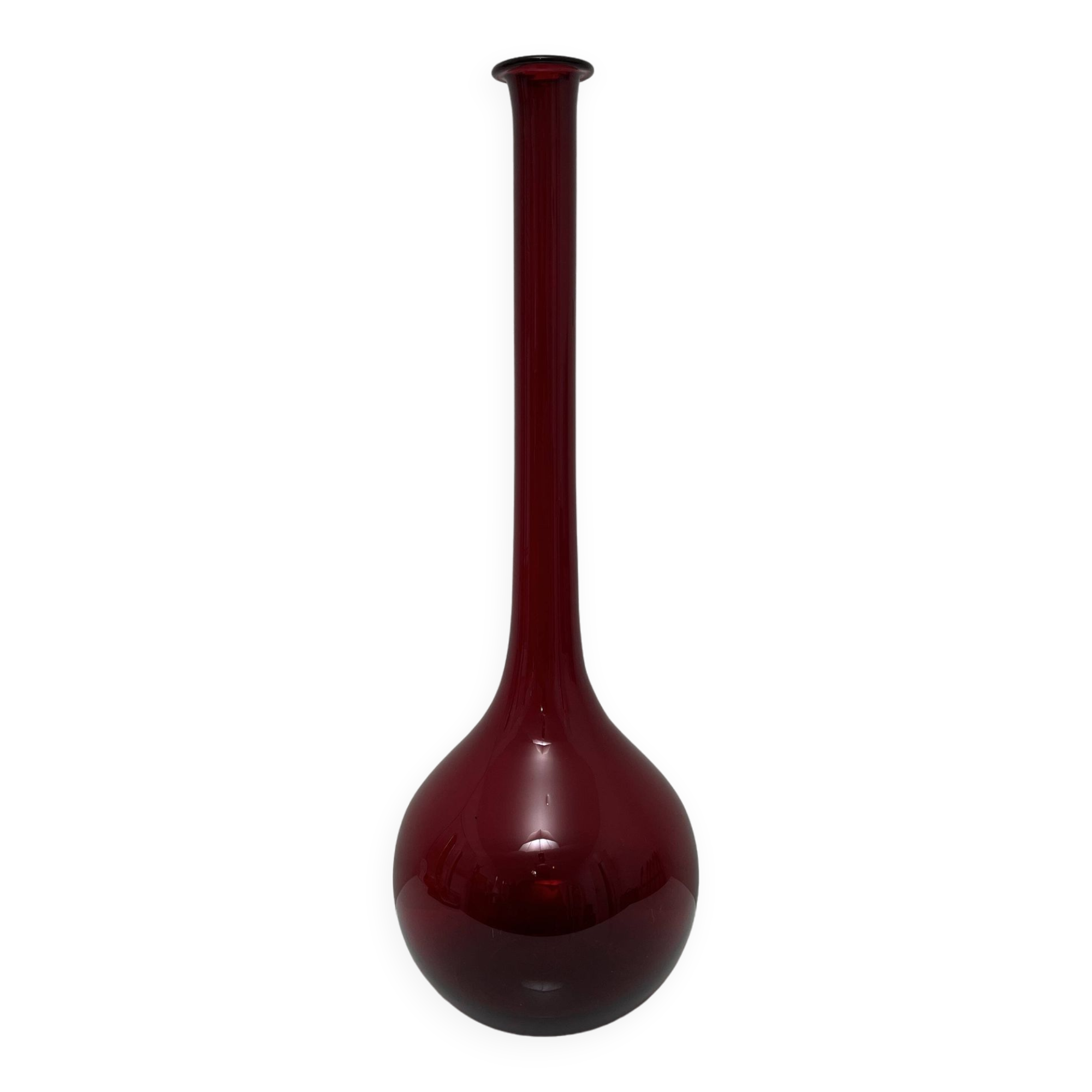 GRAND VASE VERRE Soufflé ( Murano, Vichy , Baccarat, Daum) EUR 110,00