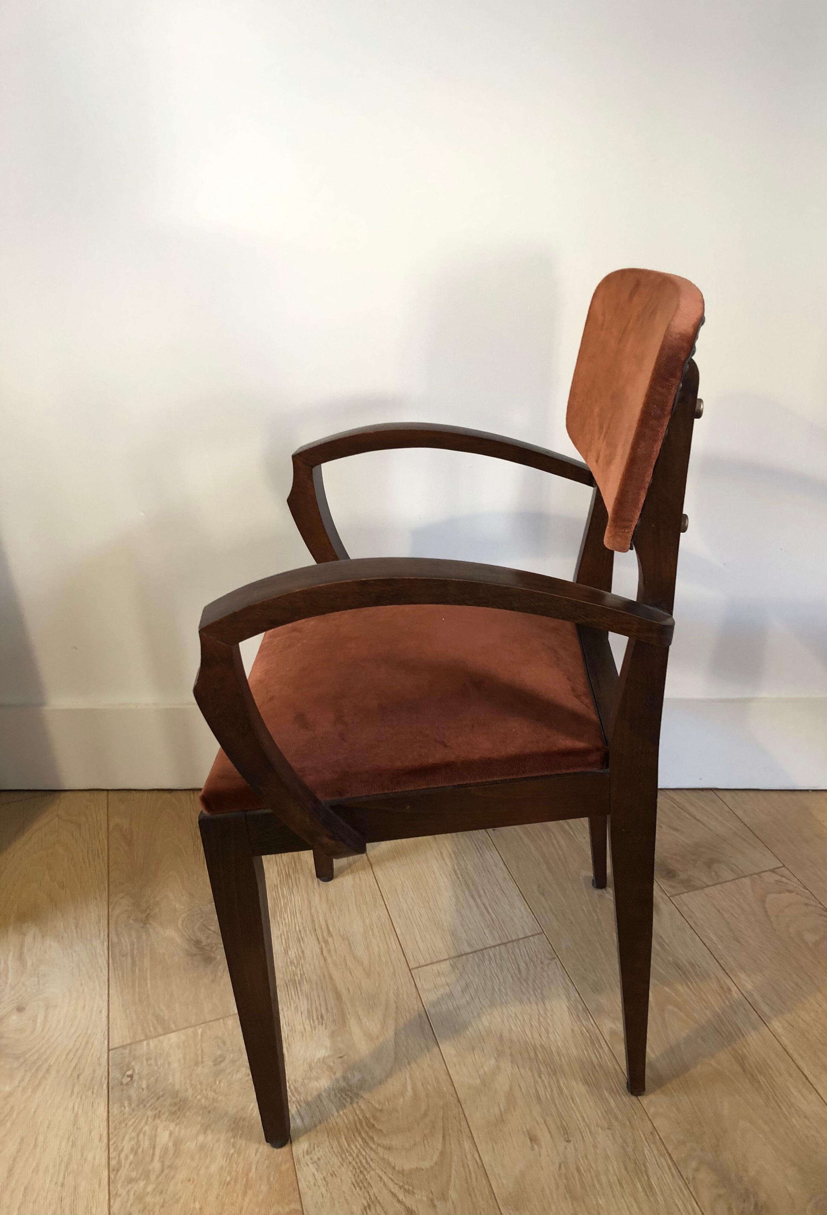 Vintage bridge armchair art Deco